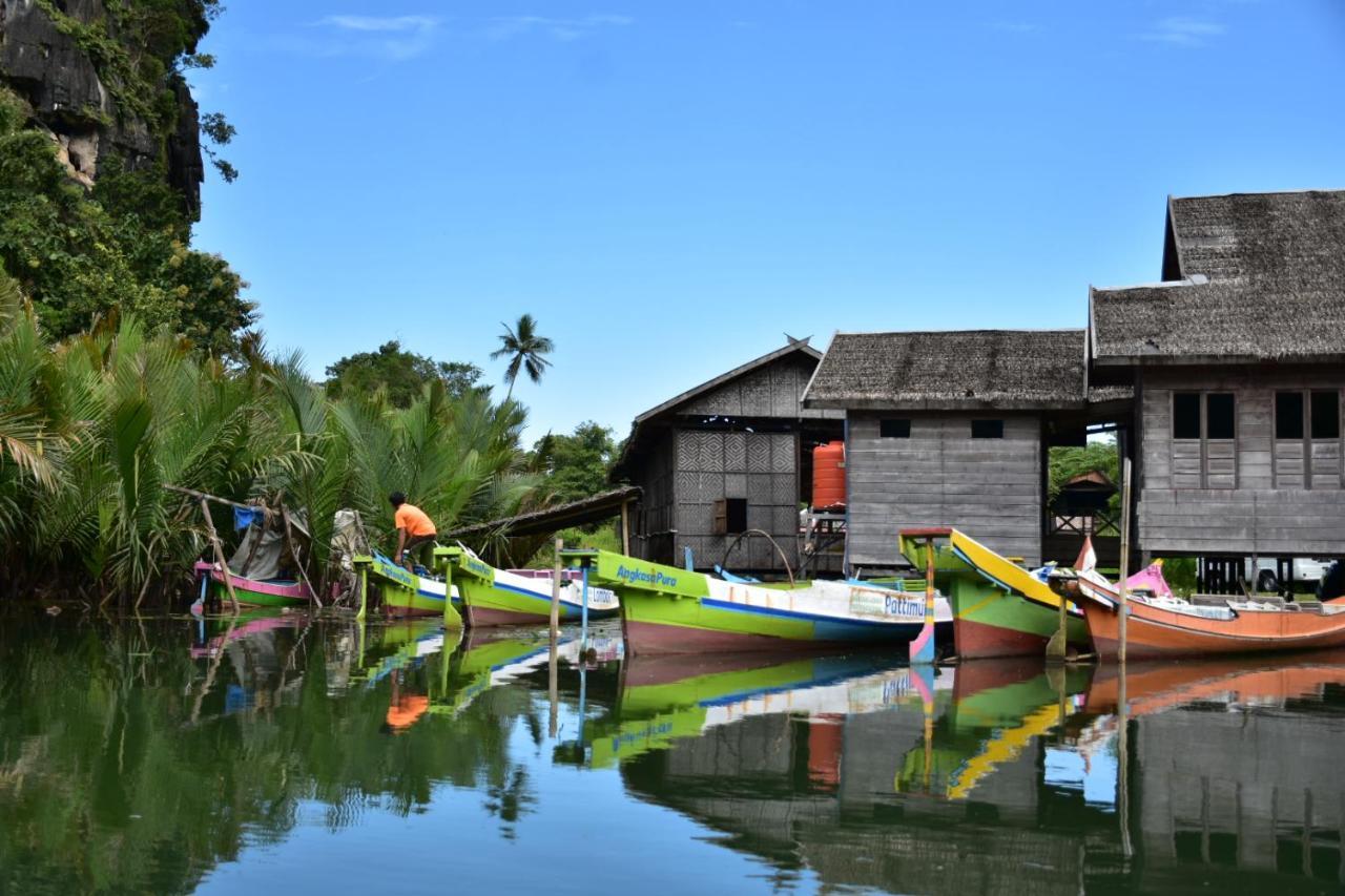 Kampoeng Karst Rammang Rammang Guest House Kasijala Exterior foto